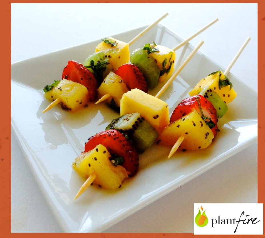 Meatless Monday – Minty Fruit Kebabs