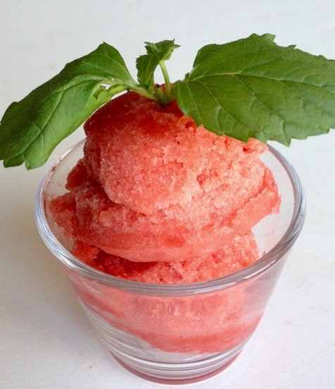 Meatless Monday – Lime Watermelon and Mint Sorbet